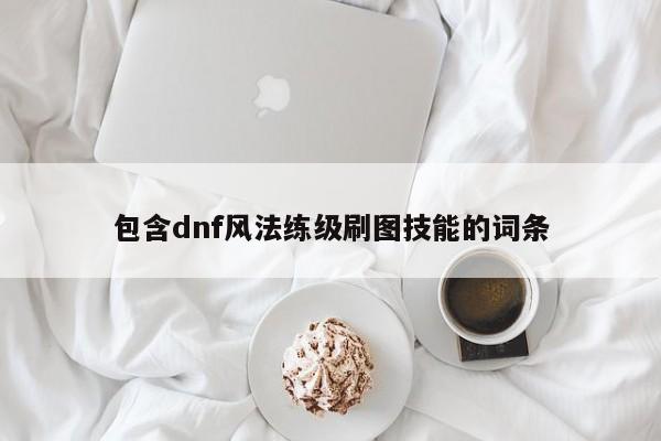 包含dnf风法练级刷图技能的词条