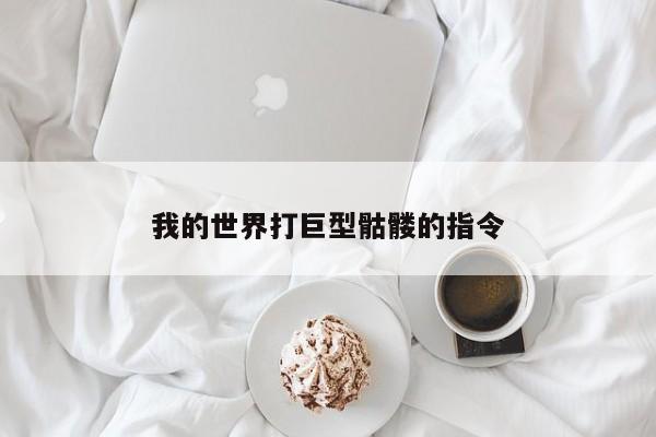 我的世界打巨型骷髅的指令