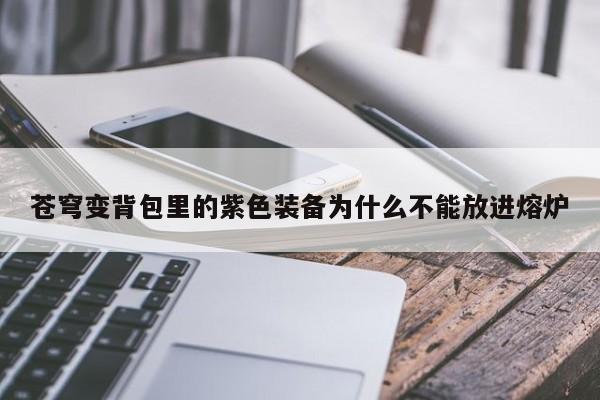 苍穹变背包里的紫色装备为什么不能放进熔炉