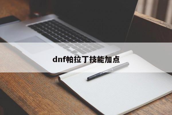 dnf帕拉丁技能加点